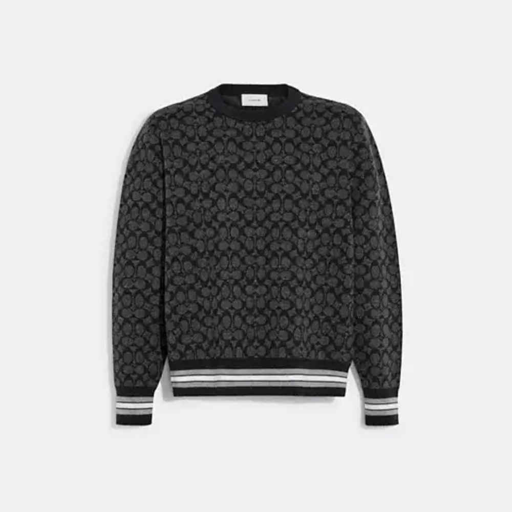 Coach Signature Sweater Wool